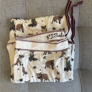 P.J. Salvage Cream Fox Print Pajama Pants